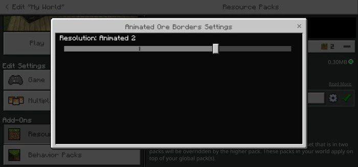 Animated Ore Borders Texture Pack (1.26+) – MCPE/Bedrock — screenshot 4