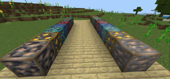 Animated Ore Borders Texture Pack (1.26+) – MCPE/Bedrock — screenshot 5