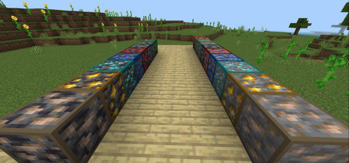 Animated Ore Borders Texture Pack (1.26+) – MCPE/Bedrock — screenshot 7
