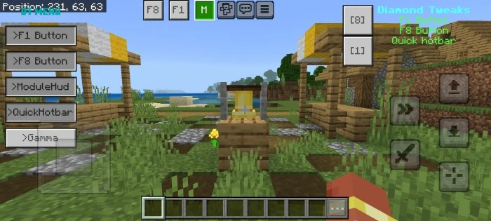 Diamond Tweaks Pack (26.x, 1.21) – Mod Menu, New Buttons — screenshot 3