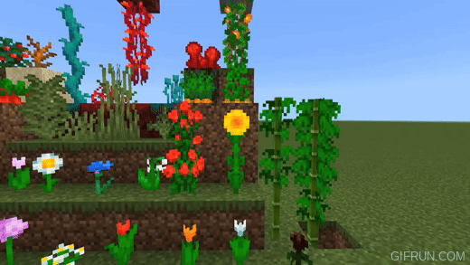 Real Waving Plants Texture Pack (1.20, 1.19) – MCPE/Bedrock — screenshot 3