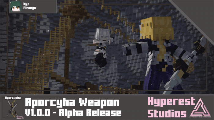 Aporcyha Weapon Resource Pack (1.20, 1.19) – MCPE/Bedrock