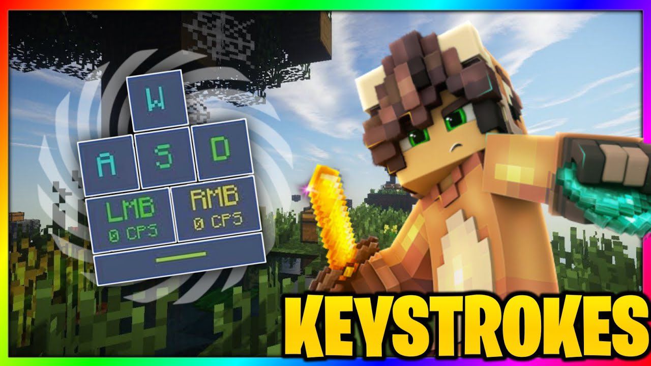 Keystrokes Resource Pack (26.x, 1.20) – Feather, Salwyrr, Lunar Styles for Bedrock