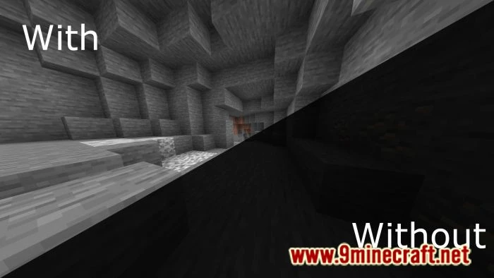 FullBright Texture Pack (26.x, 1.21) for MCPE/Bedrock Edition — screenshot 1