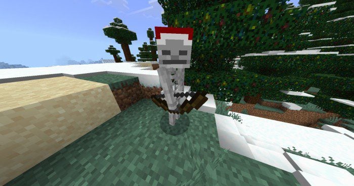 Snowy Sparkle Resource Pack (1.20, 1.19) – MCPE/Bedrock Christmas Pack — screenshot 4