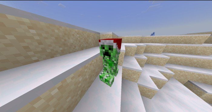 Snowy Sparkle Resource Pack (1.20, 1.19) – MCPE/Bedrock Christmas Pack — screenshot 5