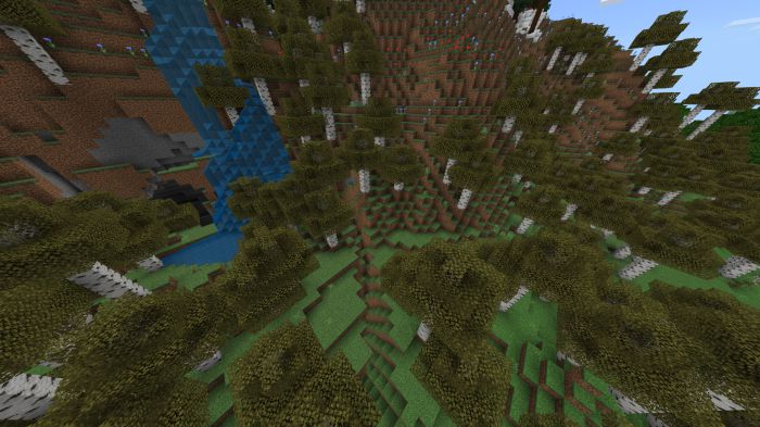 Better Birch Leaves Texture Pack (1.20, 1.19) – MCPE/Bedrock — screenshot 3