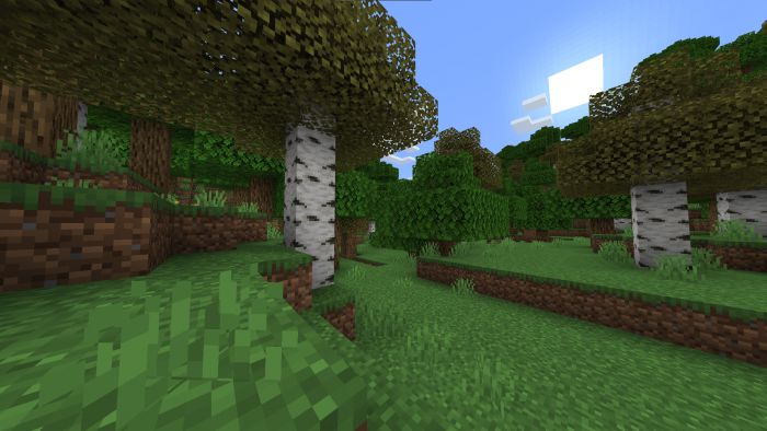 Better Birch Leaves Texture Pack (1.20, 1.19) – MCPE/Bedrock — screenshot 5
