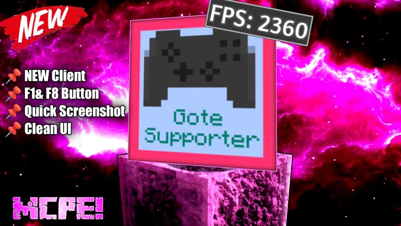 Gote-Supporter Pack (1.26+) – Best New Client for MCPE/Bedrock — screenshot 1