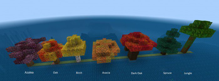 Fall Colors Texture Pack (1.20) – MCPE/Bedrock — screenshot 1