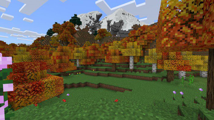 Fall Colors Texture Pack (1.20) – MCPE/Bedrock — screenshot 2