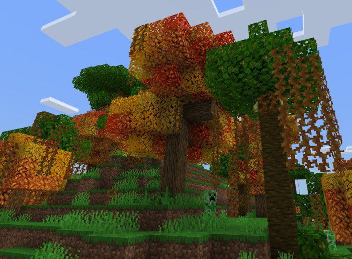 Fall Colors Texture Pack (1.20) – MCPE/Bedrock — screenshot 5