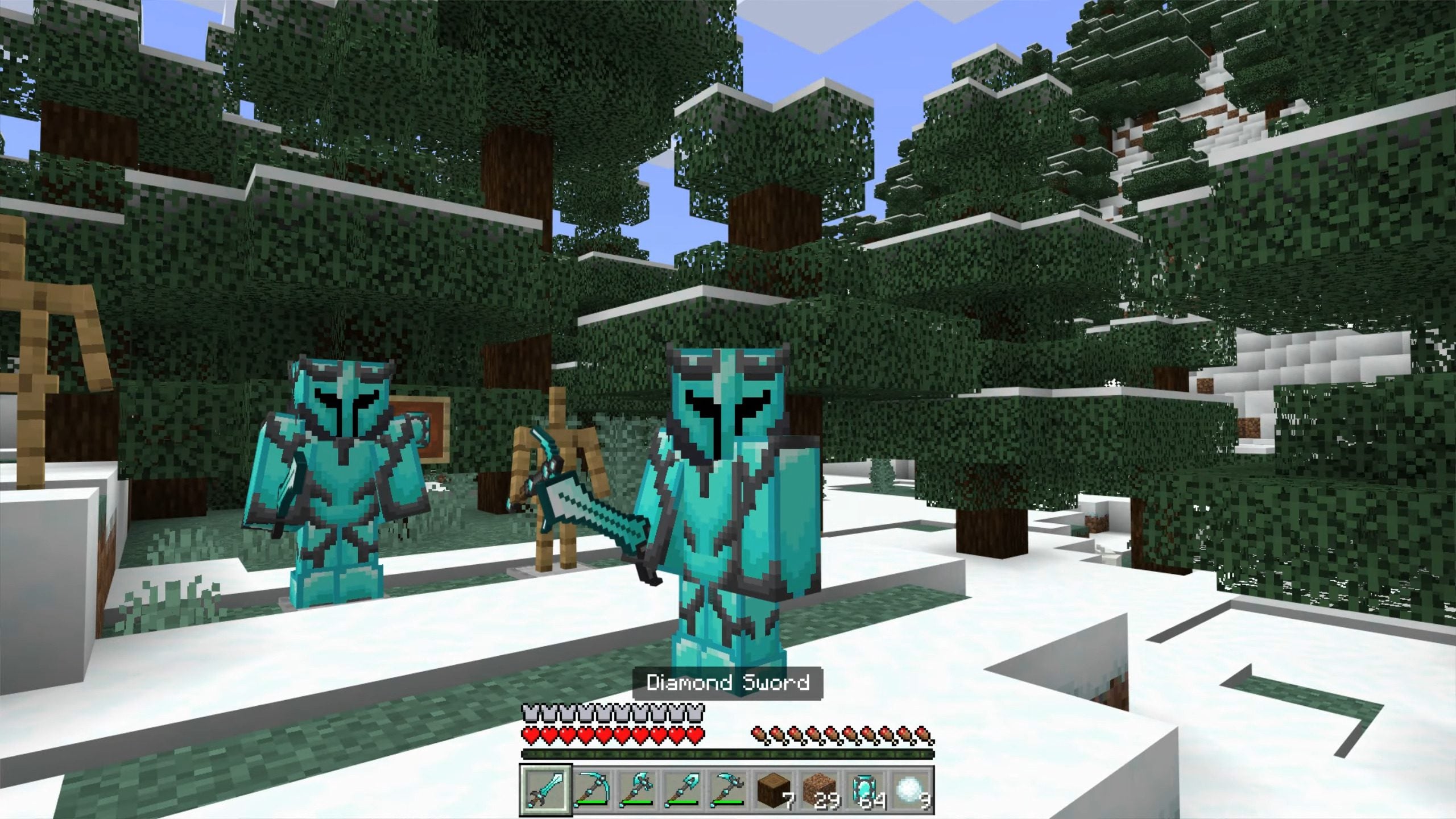 The Blue Knight Texture Pack (1.20, 1.19) – MCPE/Bedrock Mod — screenshot 1