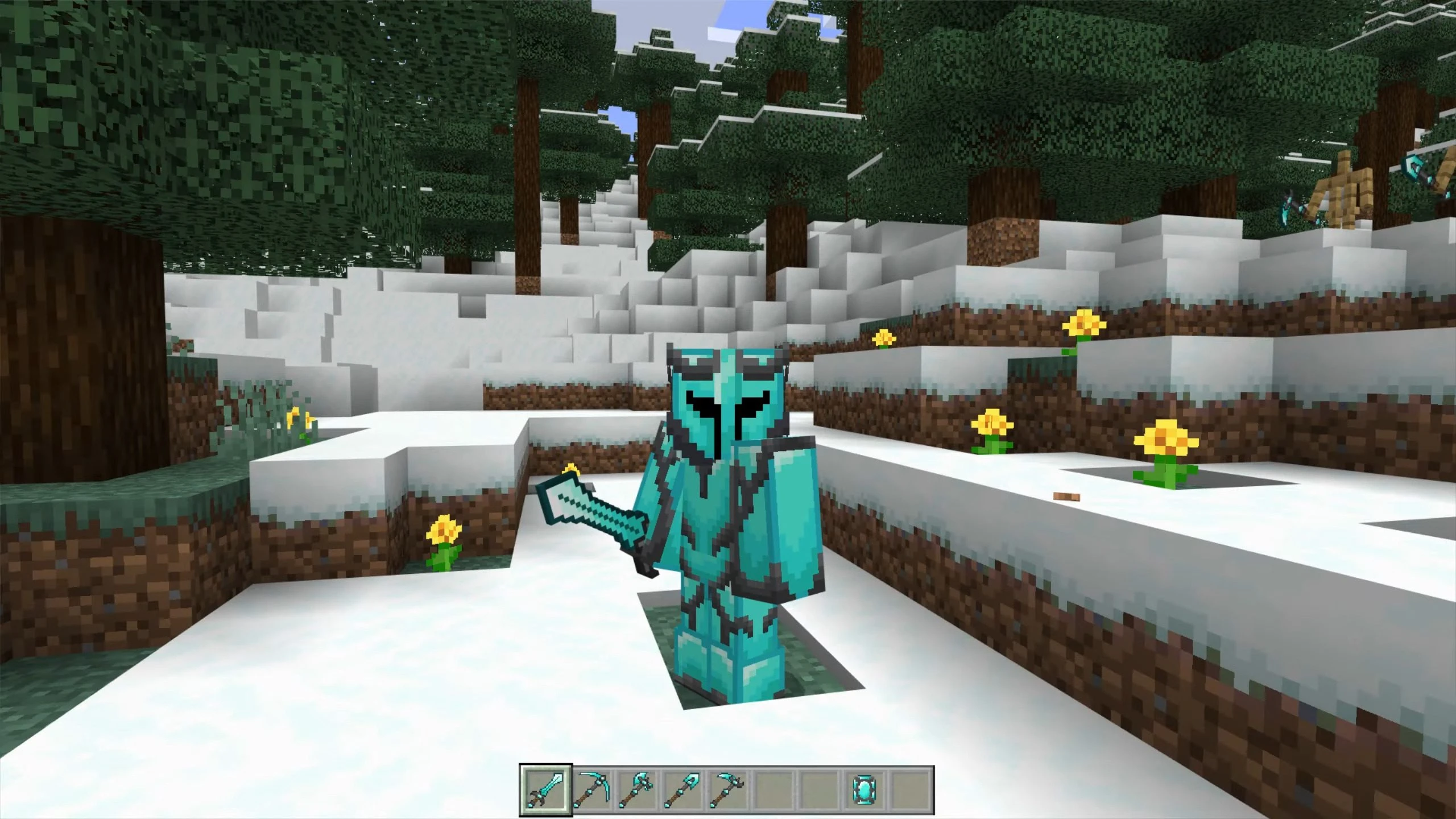 The Blue Knight Texture Pack (1.20, 1.19) – MCPE/Bedrock Mod — screenshot 2