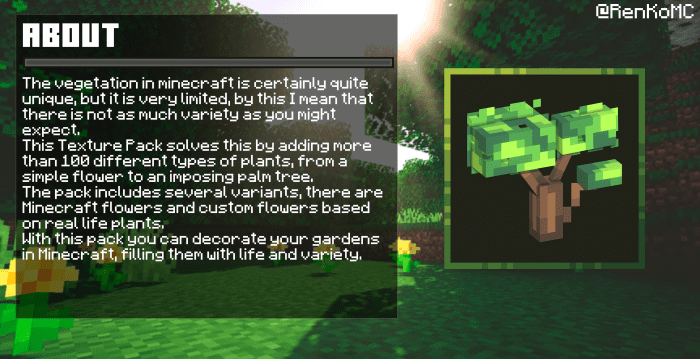 Nature Expansion Texture Pack (1.26+) – MCPE/Bedrock — screenshot 1