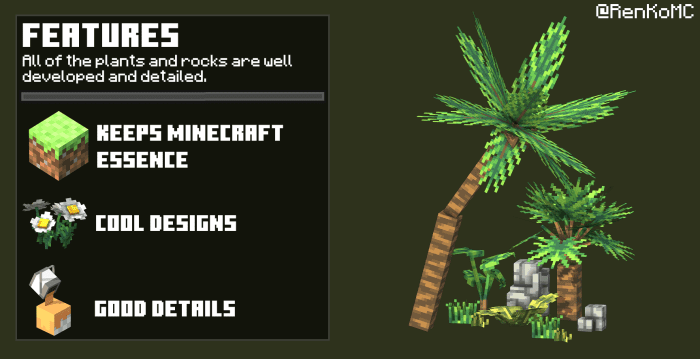 Nature Expansion Texture Pack (1.26+) – MCPE/Bedrock — screenshot 2