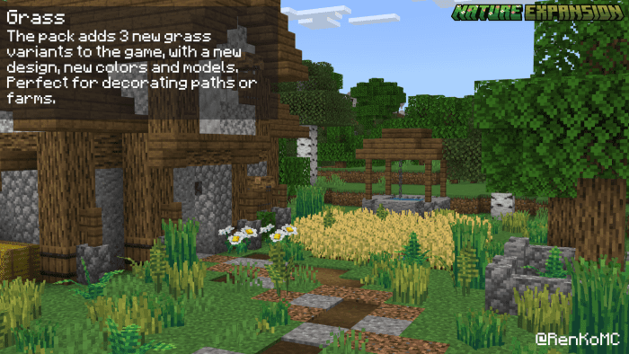 Nature Expansion Texture Pack (1.26+) – MCPE/Bedrock — screenshot 4