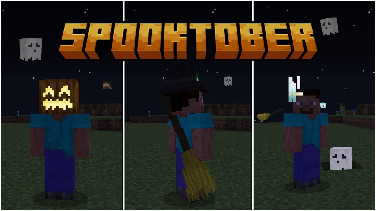 Spooktober Texture Pack (1.20, 1.19) – MCPE/Bedrock Halloween Pack