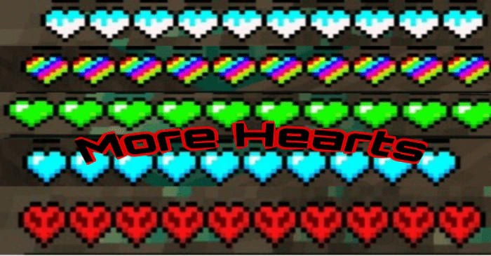 More Hearts Texture Pack (1.20, 1.19) – MCPE/Bedrock