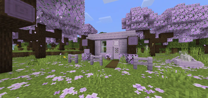 Cherry Blossom Alternatives Texture Pack (1.20, 1.19) – MCPE/Bedrock — screenshot 3