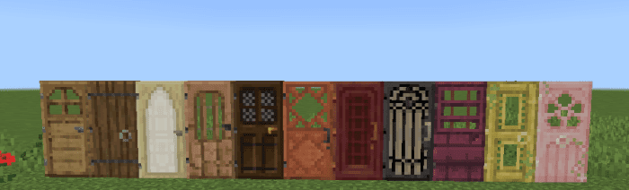 Simple Doors Texture Pack (1.20, 1.19) – MCPE/Bedrock — screenshot 3