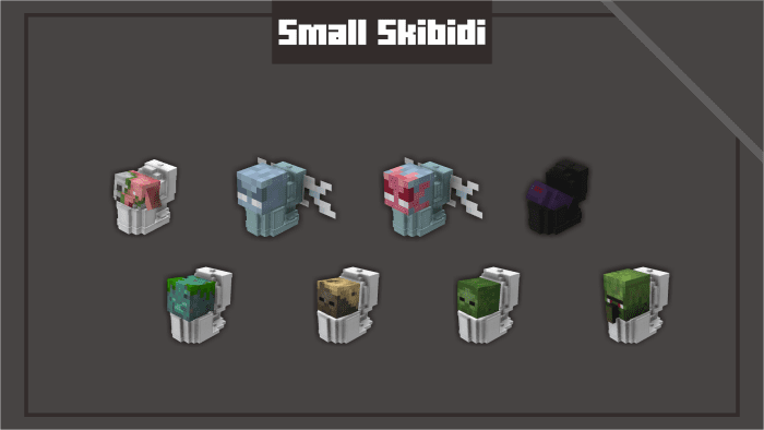 Skibidi Mobs Texture Pack (1.20, 1.19) – MCPE/Bedrock — screenshot 2
