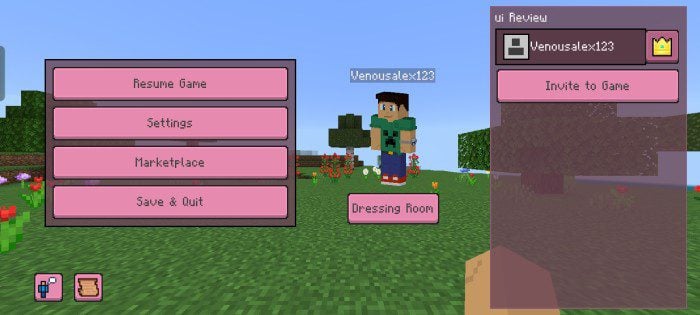 Cherry UI Pack (1.20, 1.19) – MCPE/Bedrock — screenshot 5