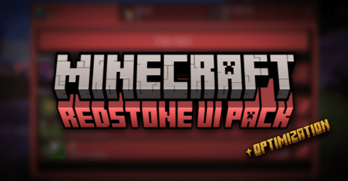 Redstone UI Pack (1.20, 1.19) – MCPE/Bedrock