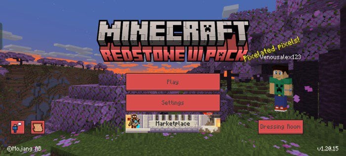 Redstone UI Pack (1.20, 1.19) – MCPE/Bedrock — screenshot 2