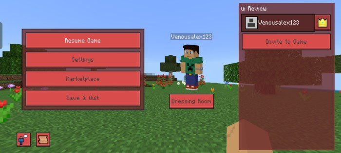 Redstone UI Pack (1.20, 1.19) – MCPE/Bedrock — screenshot 5