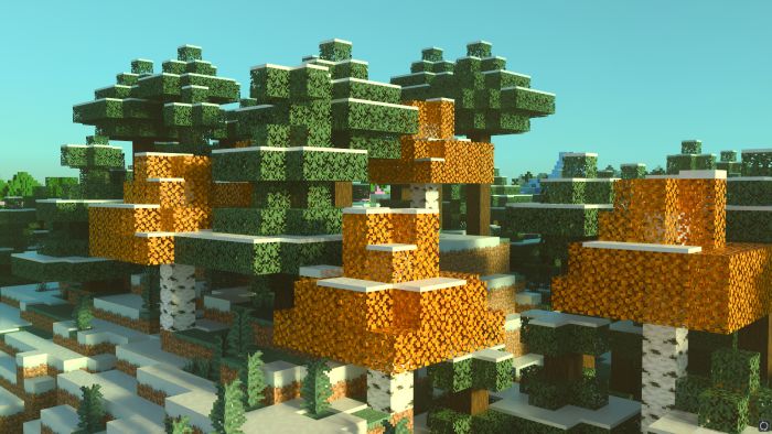 Birch Plus+ Texture Pack (1.20, 1.19) – MCPE/Bedrock — screenshot 3