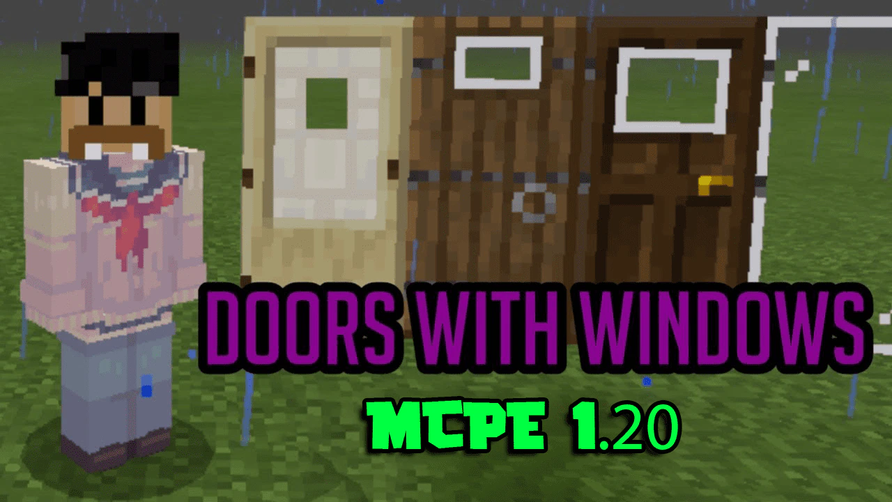 All Doors Have Windows Texture Pack (1.20, 1.19) – MCPE/Bedrock