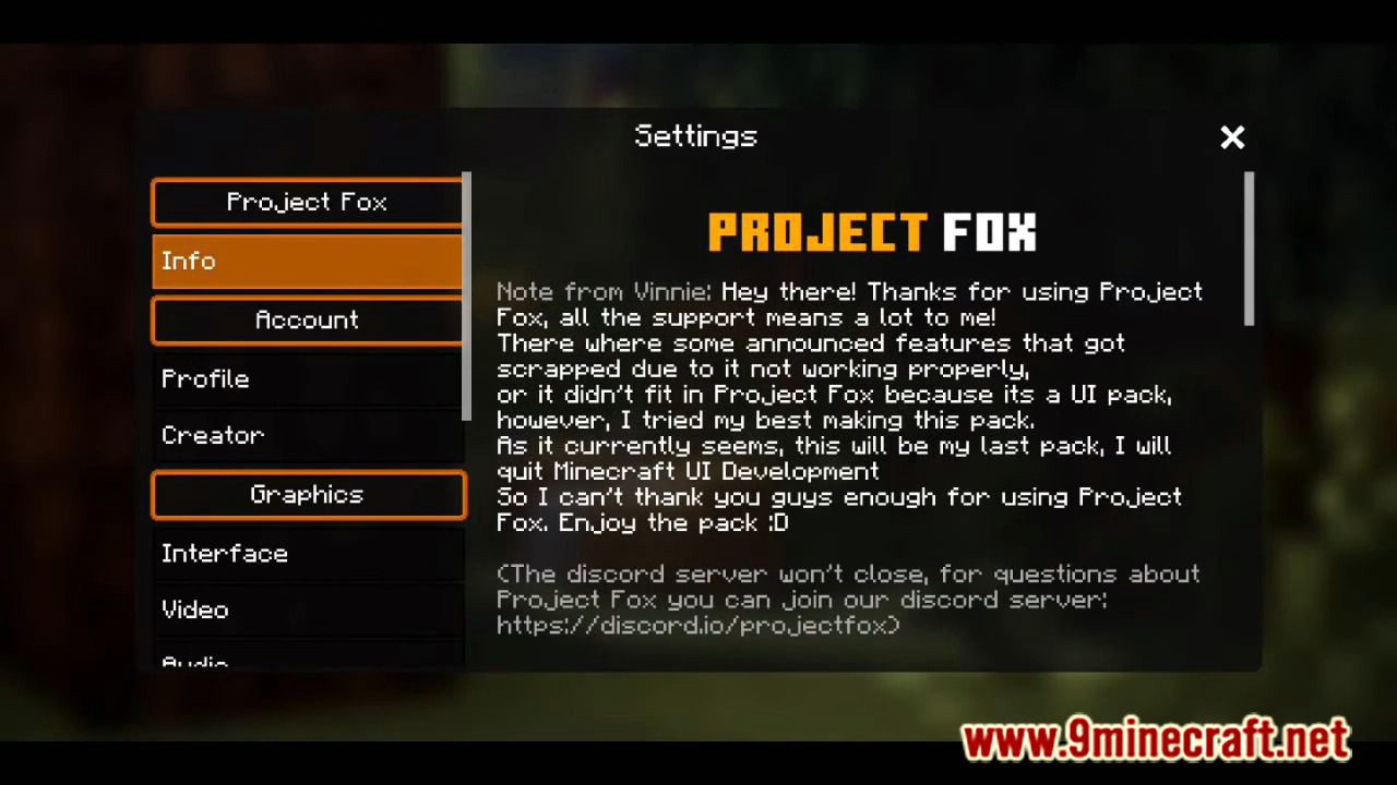 Project Fox UI Pack V3 (1.20, 1.19) – Simple Texture, Mod Menu — screenshot 2