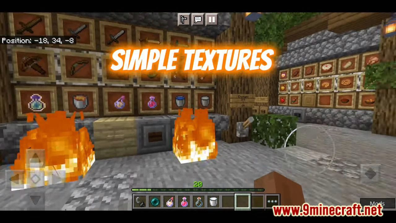 Project Fox UI Pack V3 (1.20, 1.19) – Simple Texture, Mod Menu — screenshot 4