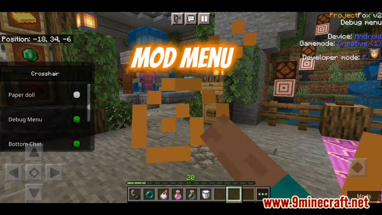 Project Fox UI Pack V3 (1.20, 1.19) – Simple Texture, Mod Menu — screenshot 5
