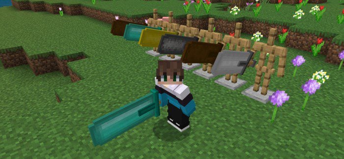 Ultimate Big Swords 3D Texture Pack (1.20, 1.19) – MCPE/Bedrock — screenshot 1