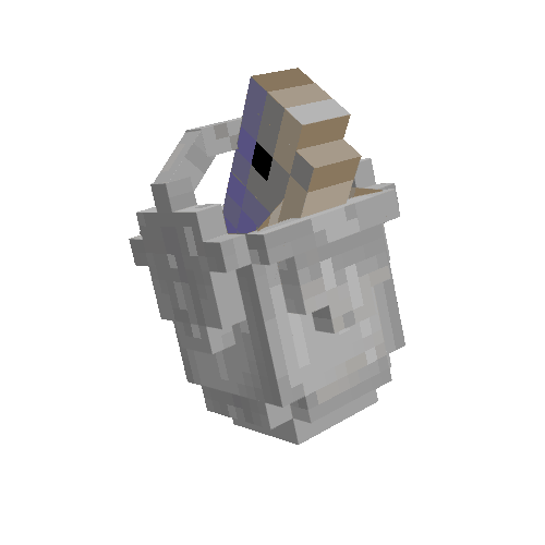 3D Buckets Pack (1.20, 1.19) – Animated Buckets — screenshot 3
