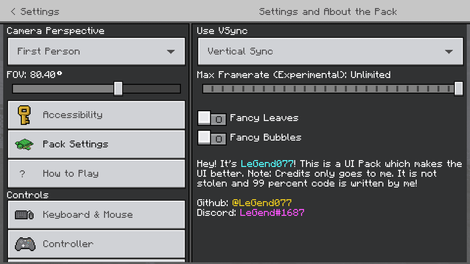 LeGend's UI Pack (1.20, 1.19) – FPS Boost, Mod Menu Client — screenshot 3