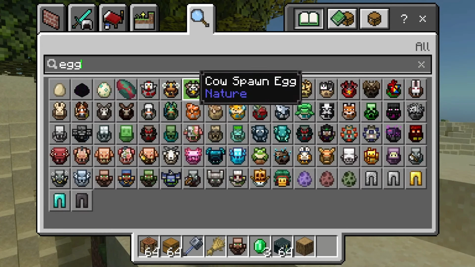 Better Spawn Eggs Resource Pack (26.x, 1.21) – MCPE/Bedrock — screenshot 1