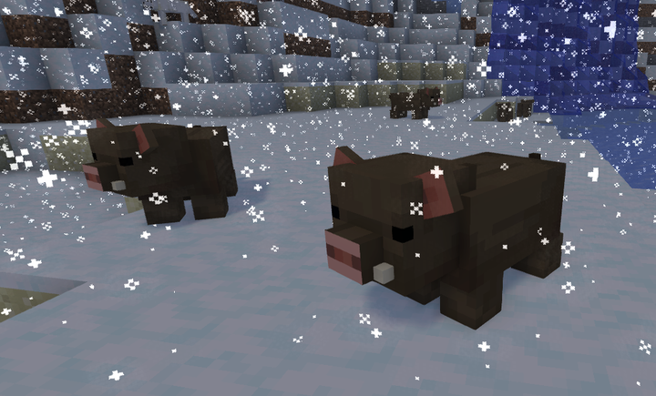 Barely Default: Pigs Resource Pack (1.20, 1.19) – MCPE/Bedrock — screenshot 1