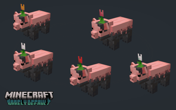 Barely Default: Pigs Resource Pack (1.20, 1.19) – MCPE/Bedrock — screenshot 5