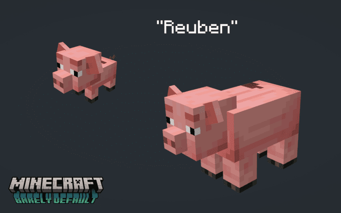 Barely Default: Pigs Resource Pack (1.20, 1.19) – MCPE/Bedrock — screenshot 6