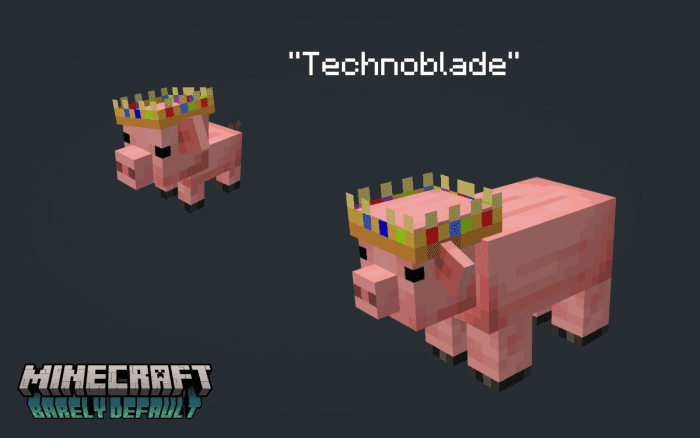 Barely Default: Pigs Resource Pack (1.20, 1.19) – MCPE/Bedrock — screenshot 7