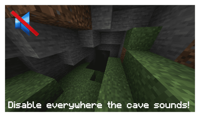 Cave Sounds Disabler Pack (1.20, 1.19) – MCPE/Bedrock — screenshot 2