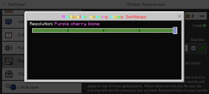 Multicolor Cherry Biome Texture Pack (1.20) – MCPE/Bedrock — screenshot 1