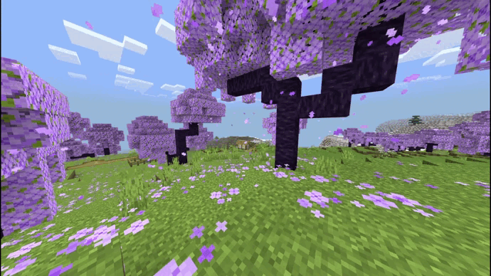Multicolor Cherry Biome Texture Pack (1.20) – MCPE/Bedrock — screenshot 2
