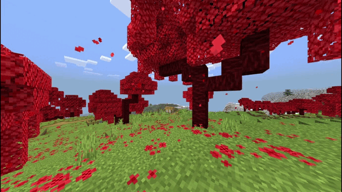 Multicolor Cherry Biome Texture Pack (1.20) – MCPE/Bedrock — screenshot 3