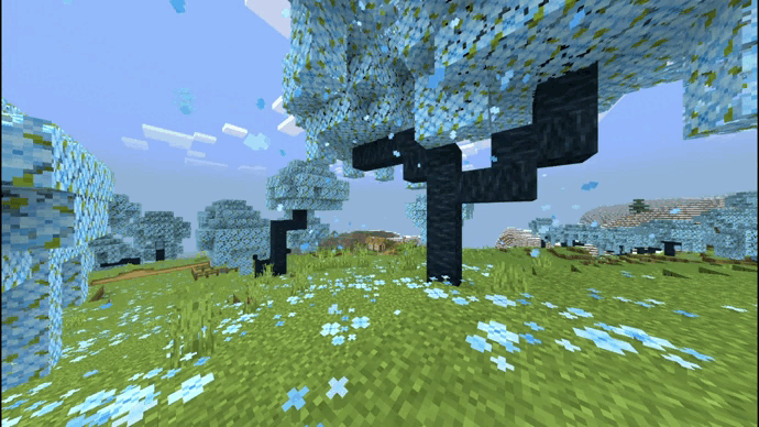 Multicolor Cherry Biome Texture Pack (1.20) – MCPE/Bedrock — screenshot 4