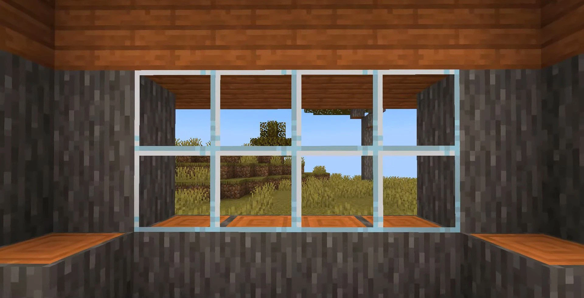 Connected Glass Texture (1.19) – MCPE/Bedrock — screenshot 2