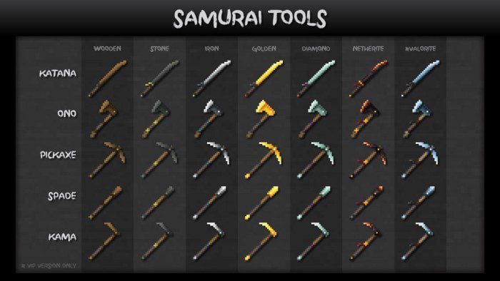 Grimdark Samurai Texture Pack (1.19) – MCPE/Bedrock — screenshot 2